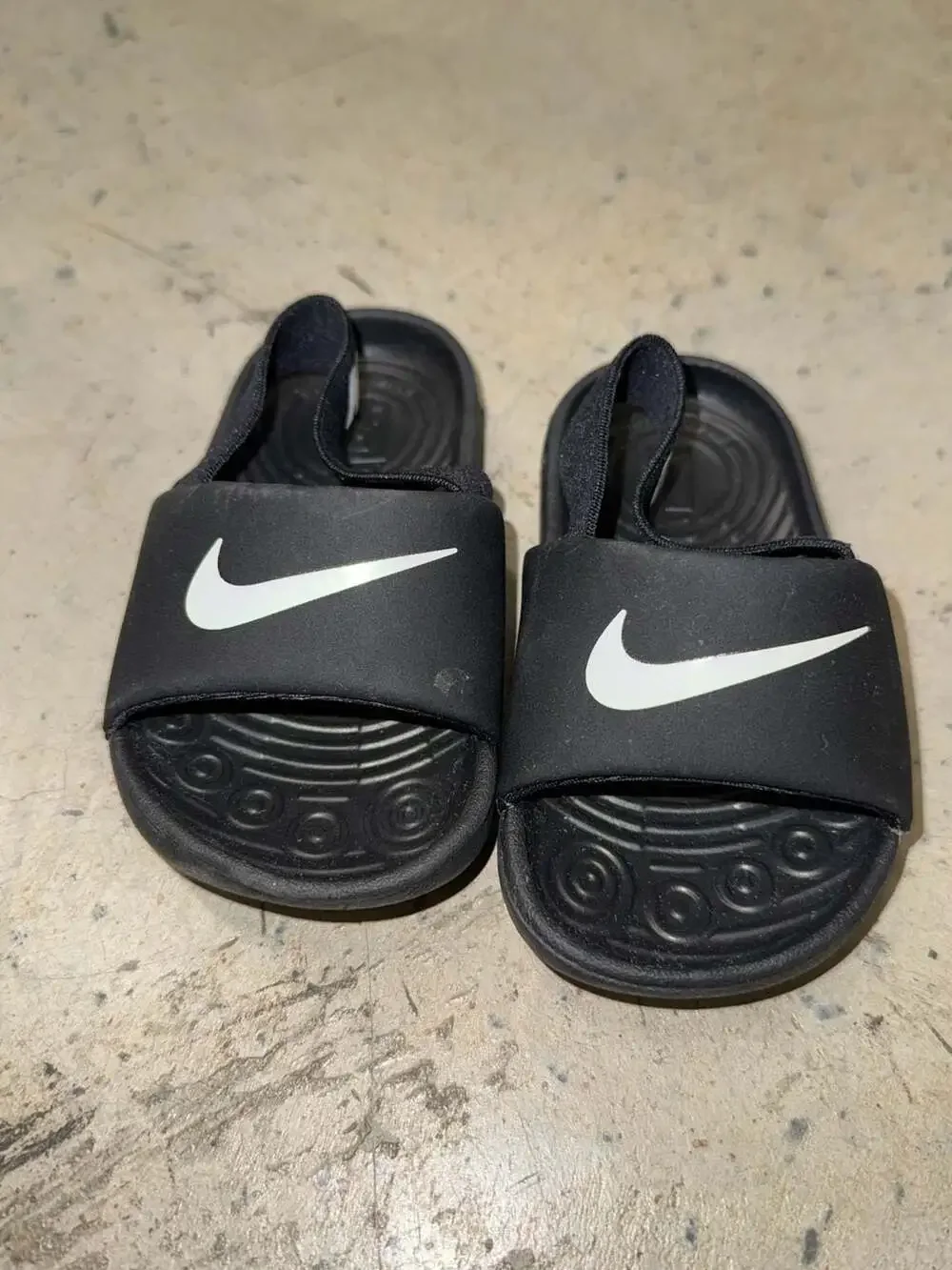Nike Toddler Unisex Kawa Strap Sandals, Color: Black -